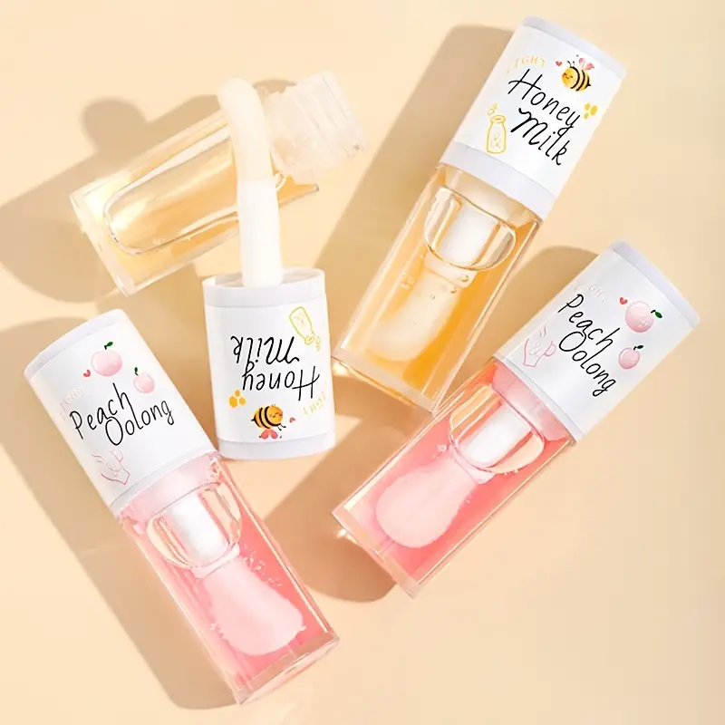 Honey Peach Tinted Lip Oil Lip Enhancer Serum