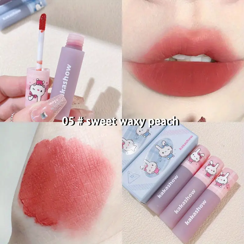 Dudu Rabbit Lip Glaze Mirror Gloss Matte Mist Moisturizing Face Lipstick