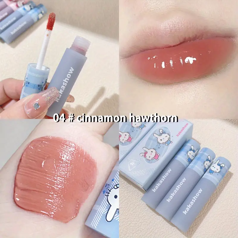 Dudu Rabbit Lip Glaze Mirror Gloss Matte Mist Moisturizing Face Lipstick