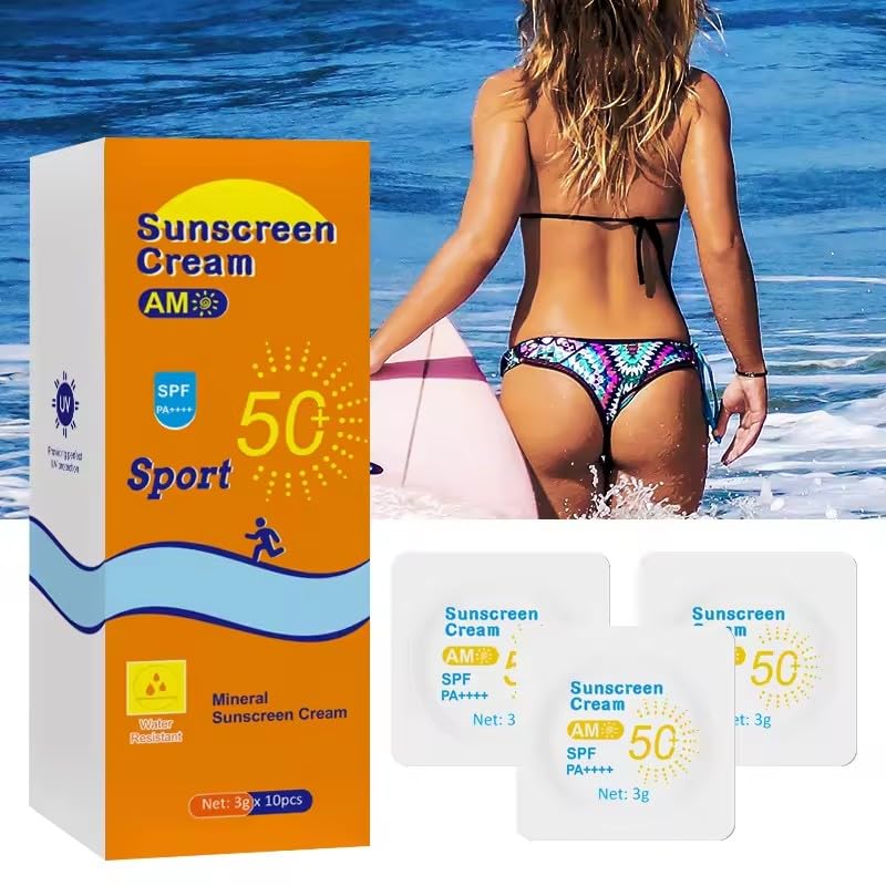 20 Pods Sunscreen travel size, Vacation sunscreen,Reef safe sunscreen spf 50,Moisturizing Sunscreen,3ml Face & Body t travel size sunscreen bulk, 20 x 0.12 FL OZ, Best gift for Summer (20)