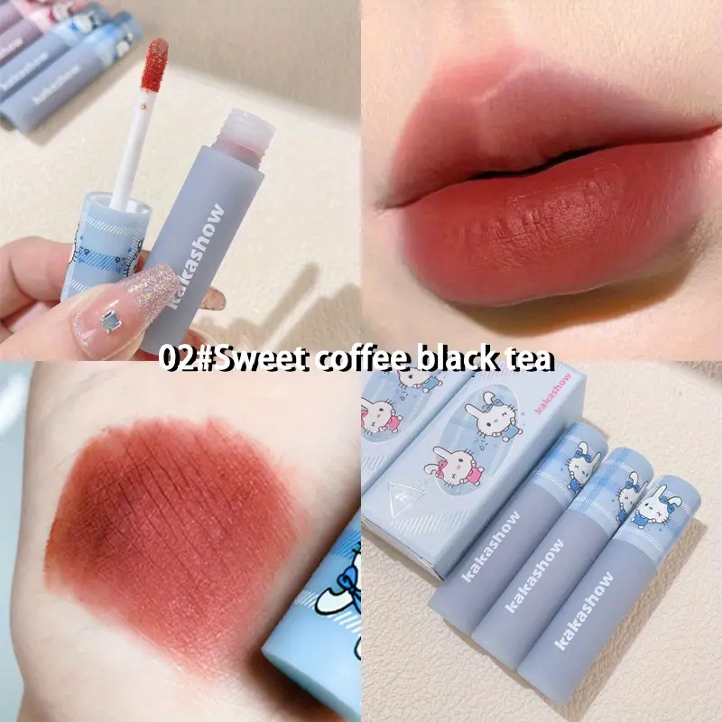 Dudu Rabbit Lip Glaze Mirror Gloss Matte Mist Moisturizing Face Lipstick