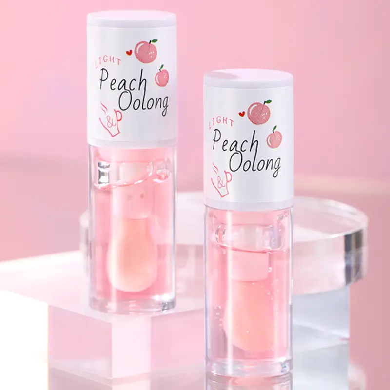 Honey Peach Tinted Lip Oil Lip Enhancer Serum