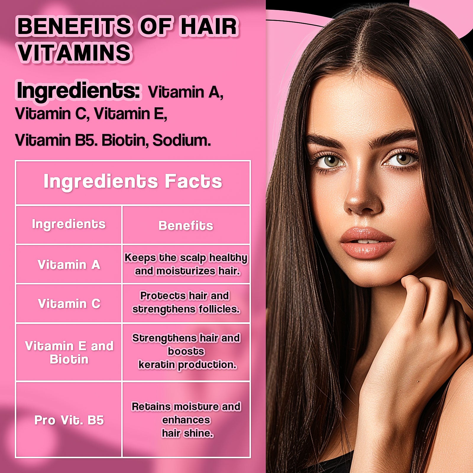 Nielies Hair Keratin Serum for frizz & dry hair,Vitamin E