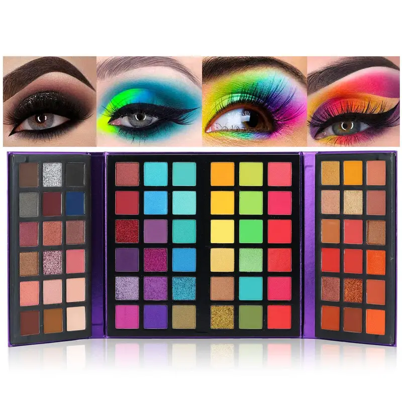 72 Color Eyeshadow Palette Color Board Shimmer Matte Nude Natural All In One