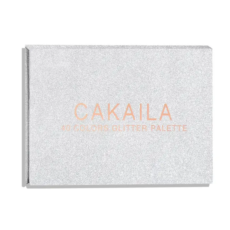 CAKAILA 40 Colors Glitter Powder Sequin Curry Cream Diamond Glitter Eyeshadow Palette,198g