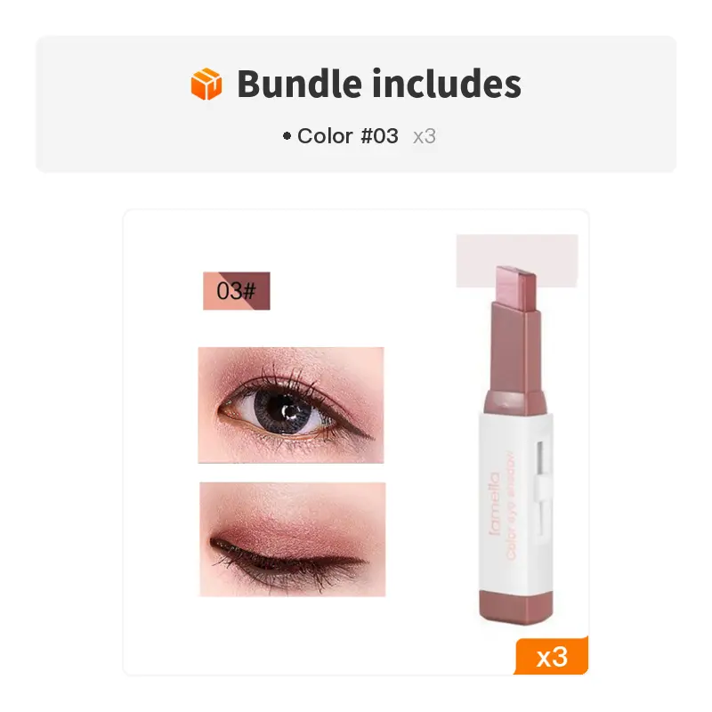 Waterproof Two-Tone Eyeshadow Stick