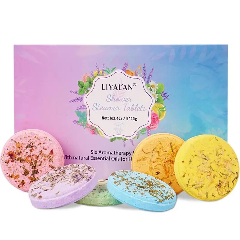 LIYALAN 6 Pcs Essential Oil Shower Steamers