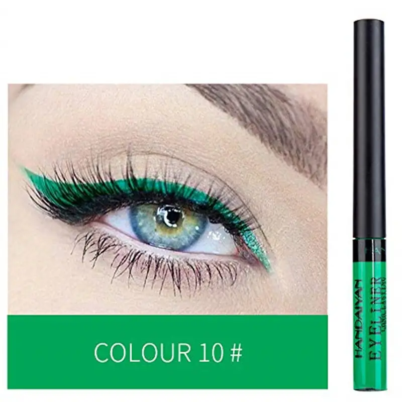 12-Piece Colorful Matte Liquid Eyeliner, Neon Rainbow Eyeliner Pencils Set