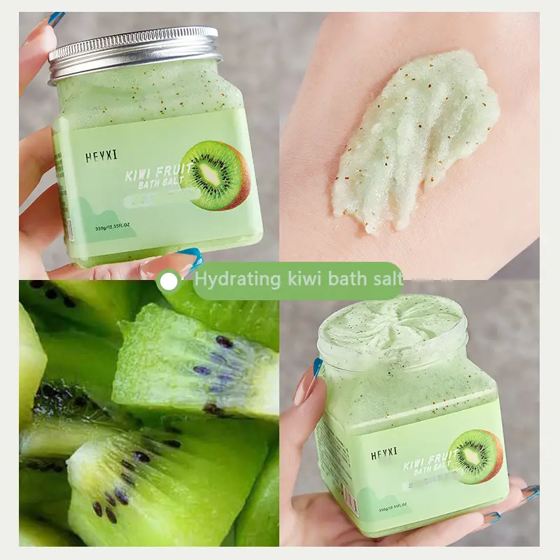 HEYXI Fruit Bath Salt Back Foot Hand Foot Bath Salt Bath Exfoliating Body Scrub