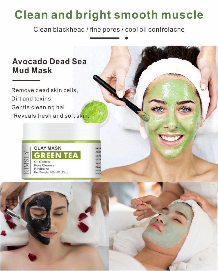 1 Pc of Cleansing Clay Mask, variation includes Rose, Turmeric, Green Tea, Dead Sea