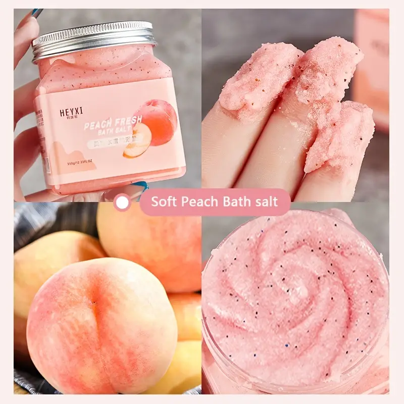 HEYXI Fruit Bath Salt Back Foot Hand Foot Bath Salt Bath Exfoliating Body Scrub