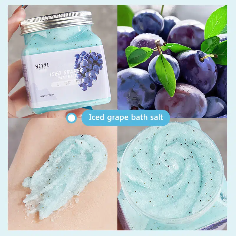 HEYXI Fruit Bath Salt Back Foot Hand Foot Bath Salt Bath Exfoliating Body Scrub