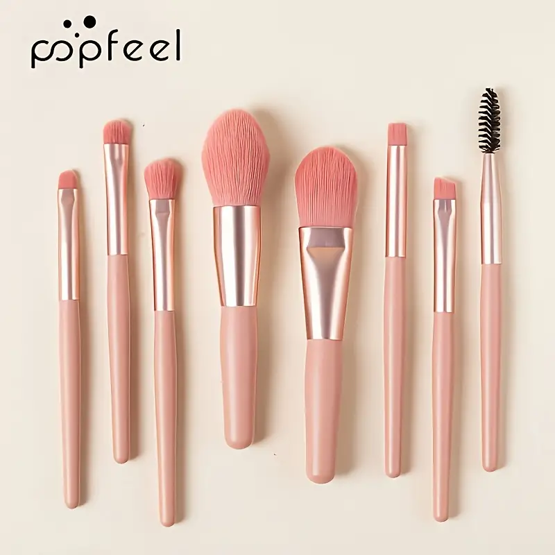 POPFEEL 40 Colors Eyeshadow And 8PC Eye Brush Set Eyes Makeup Set For Women