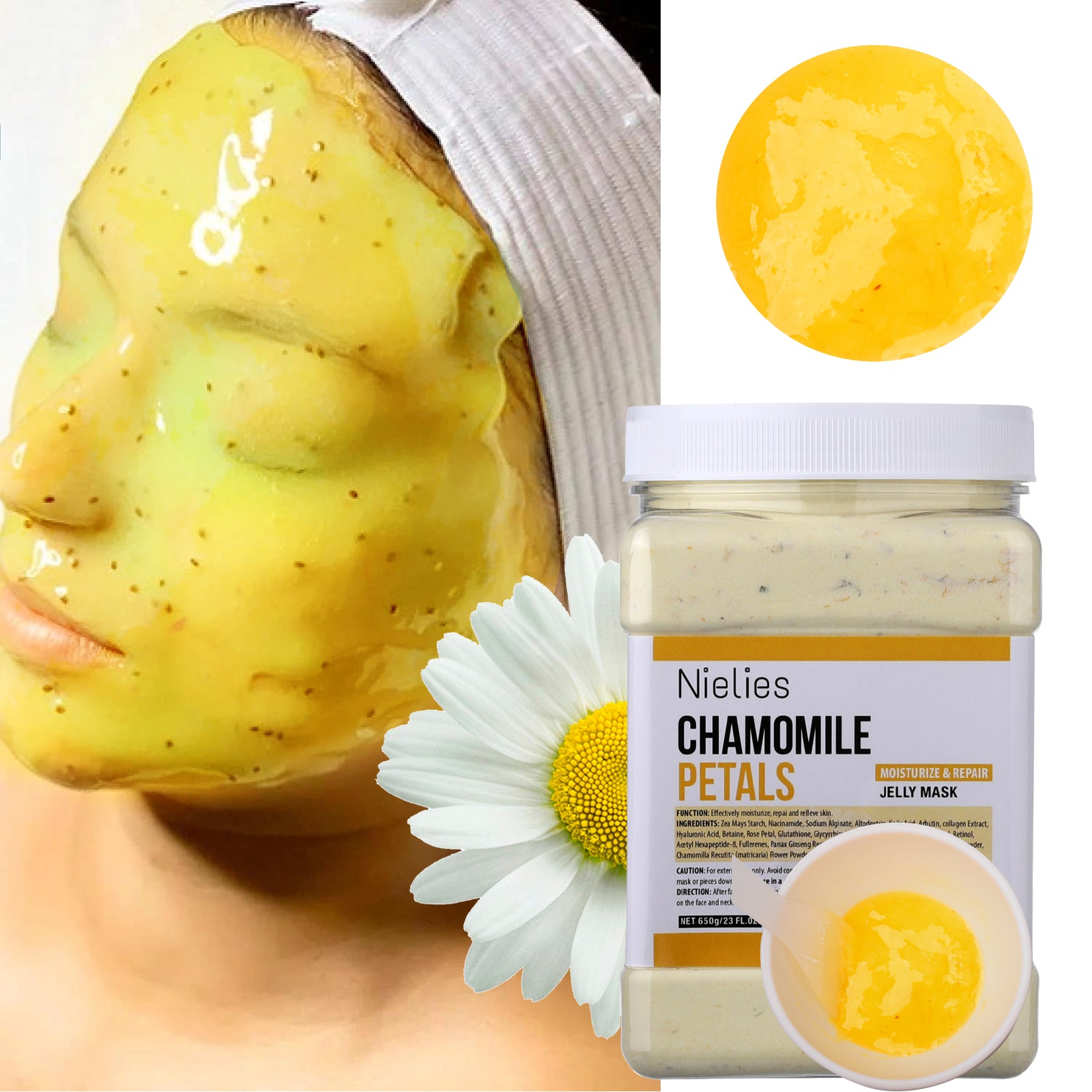 Nielies Chamomile Petals Face Mask, Moisturizing