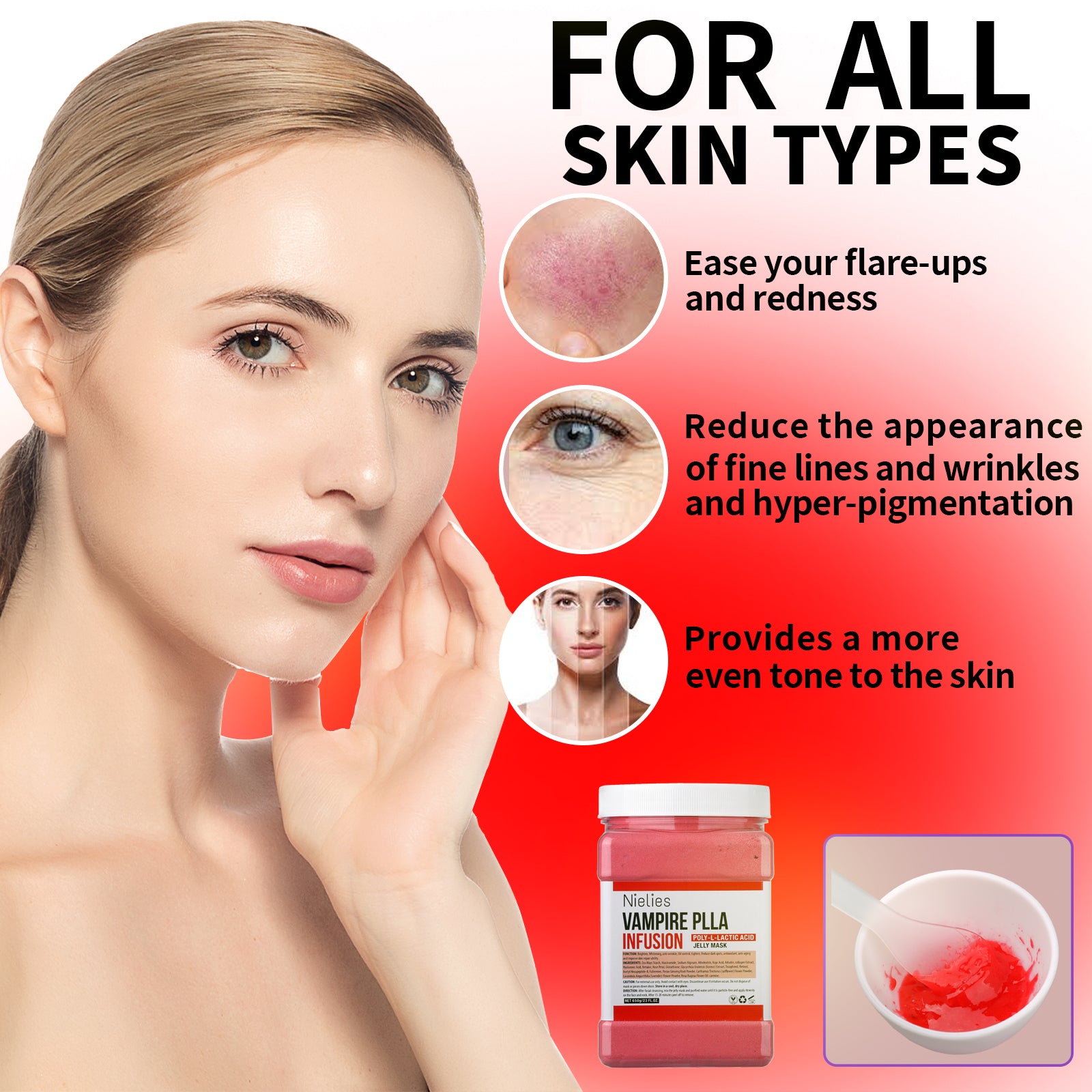 Nielies Vampire Plla Infusion Face Mask, Anti Aging