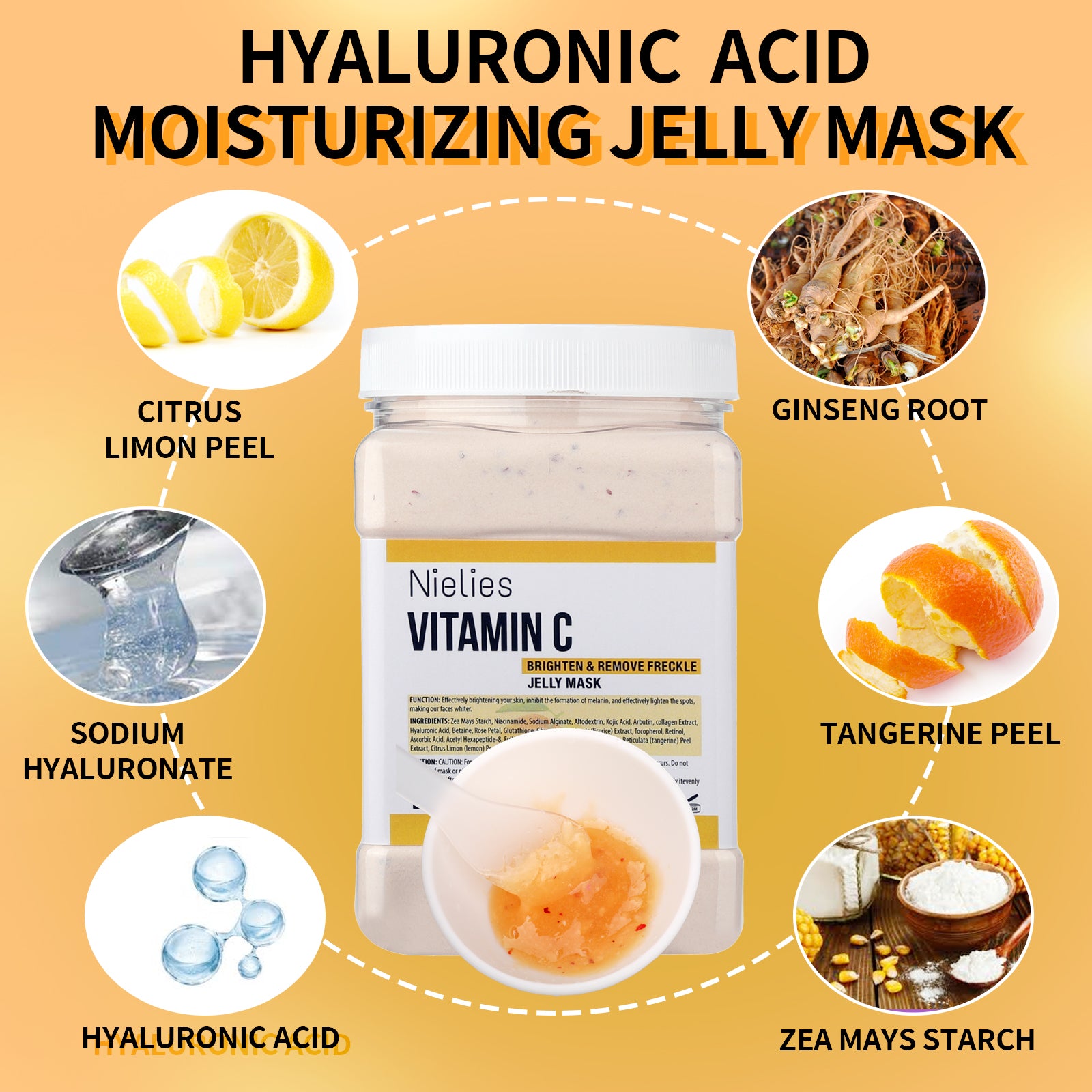 Nielies Vitamin C Face Mask, Brightening