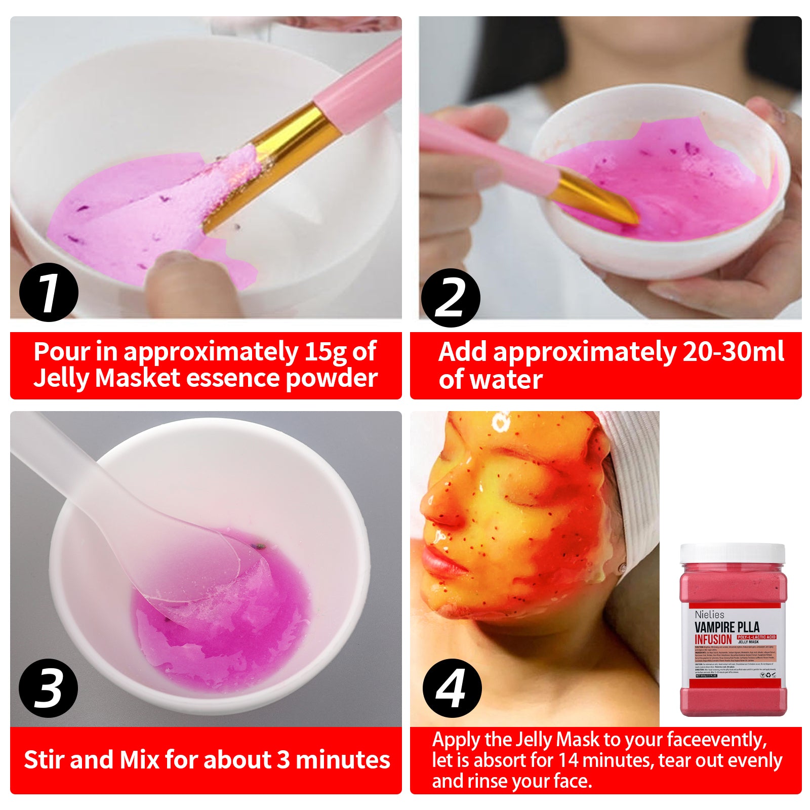 Nielies Vampire Plla Infusion Face Mask, Anti Aging