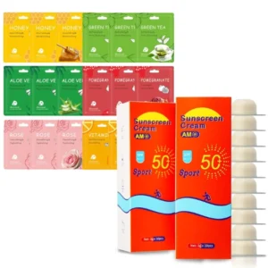 18pc Face Mask & 20 SPF Pods travel skincare set