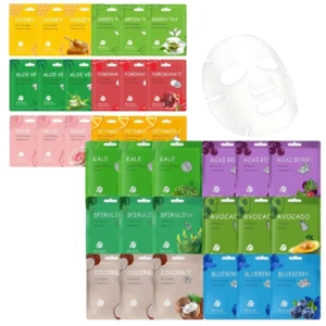 36-Pack Korean Face Masks assorted varieties