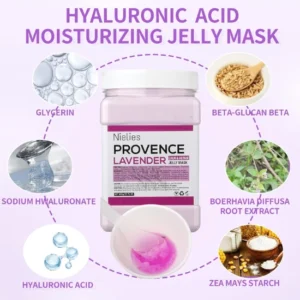 Lavender Chamomile Jelly Mask Set hydrating vegan skincare
