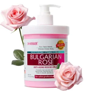 Rose Body Lotion 550ml with Retinol and Vitamin C for Hydration and Firming
