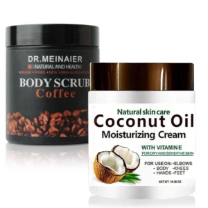 Coconut Cream & Coffee Scrub Set for smooth skin