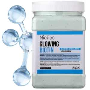 Jar of Glowing Biotin Jelly Mask with Hyaluronic Acid for Hydrated