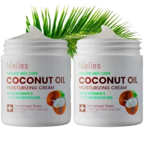 Coconut Oil Cream for Face, Hands & Hair – Intense Moisturizing Lotion