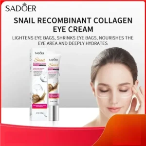 A compact 20g tube of Sadoer Snail Reorganize Collagen Eye Cream
