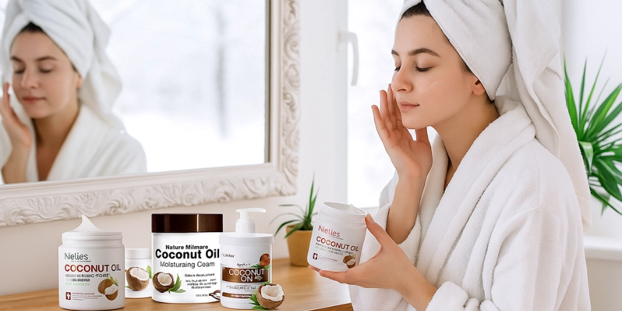 Coconut oil moisturizing cream